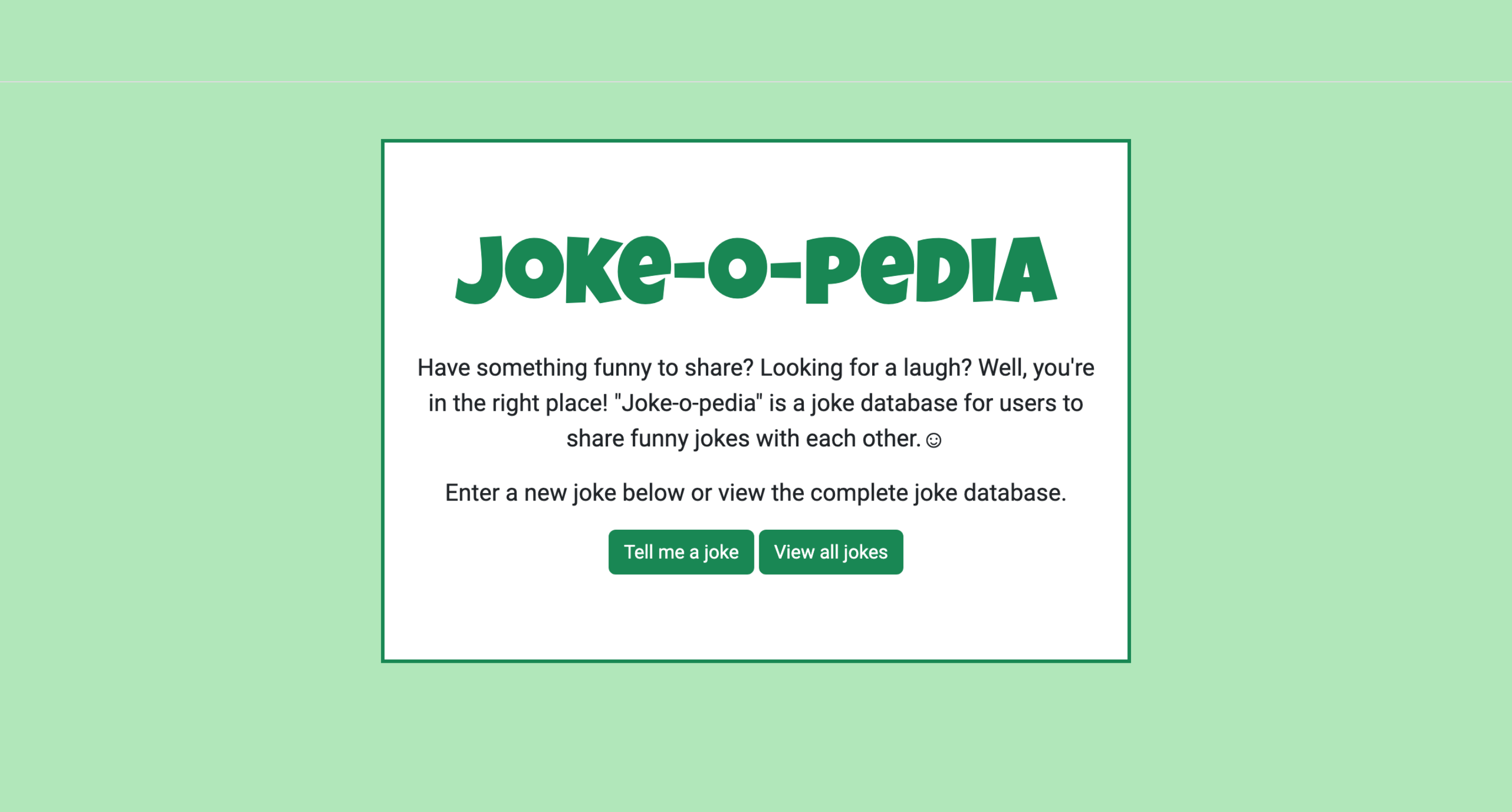 Click here for interactive joke database